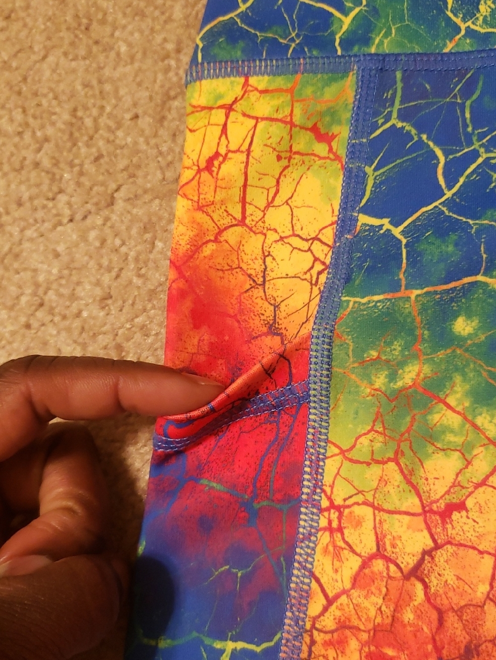 Constantly Varied Gear Tropic Like It's Hot Women's Cracked Rainbow Shorts - Picture 4 of 12